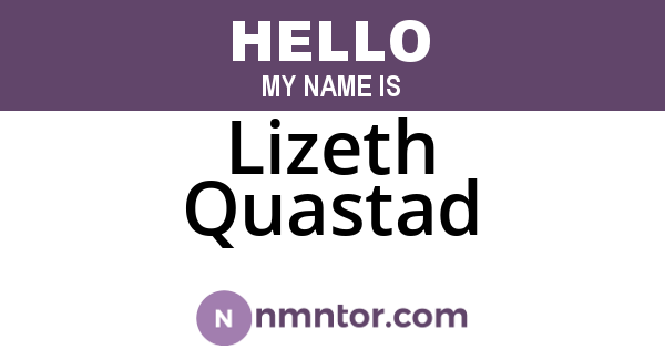Lizeth Quastad