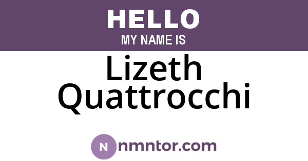 Lizeth Quattrocchi
