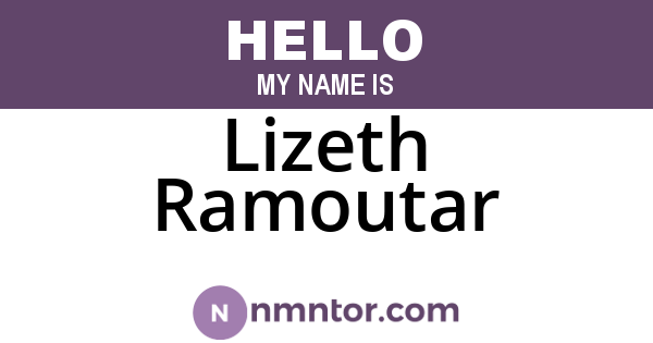 Lizeth Ramoutar