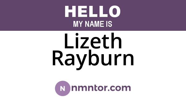 Lizeth Rayburn