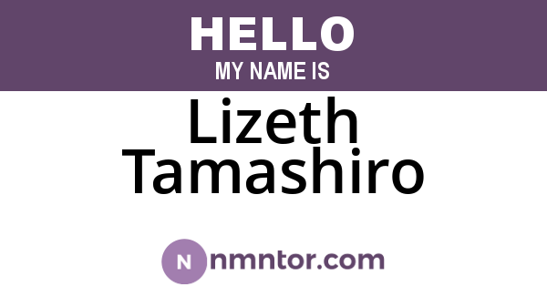 Lizeth Tamashiro