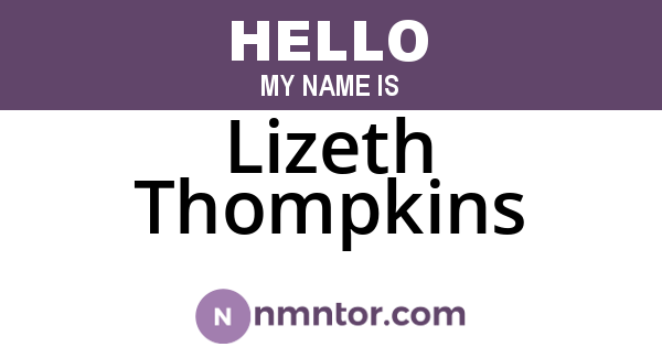 Lizeth Thompkins