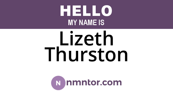 Lizeth Thurston