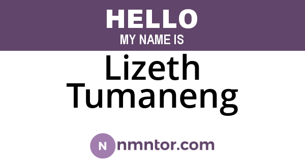 Lizeth Tumaneng