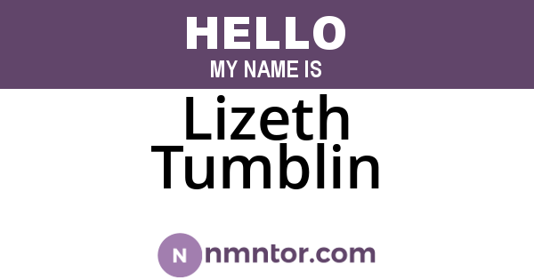 Lizeth Tumblin
