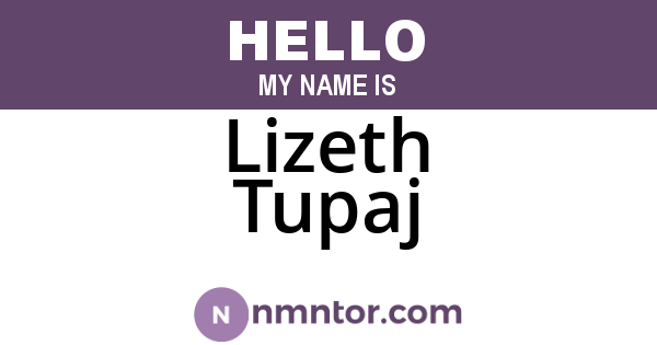 Lizeth Tupaj