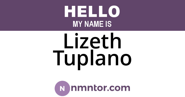 Lizeth Tuplano