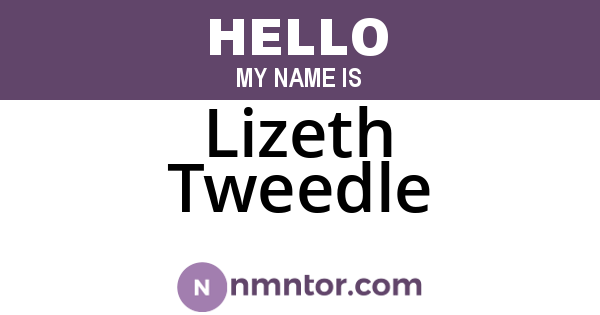 Lizeth Tweedle