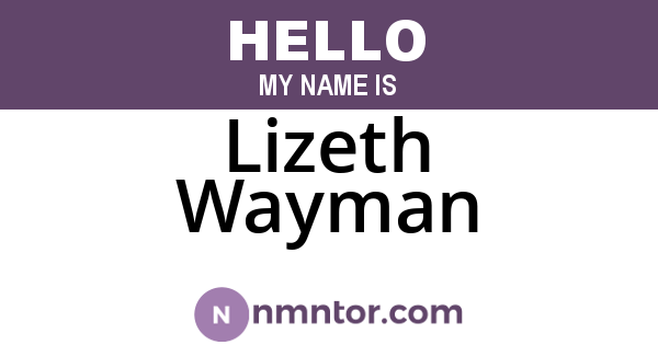 Lizeth Wayman