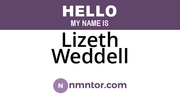 Lizeth Weddell