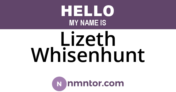 Lizeth Whisenhunt