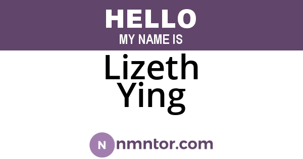 Lizeth Ying