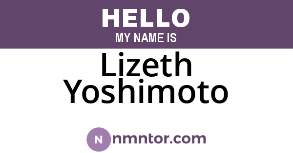 Lizeth Yoshimoto