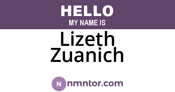 Lizeth Zuanich