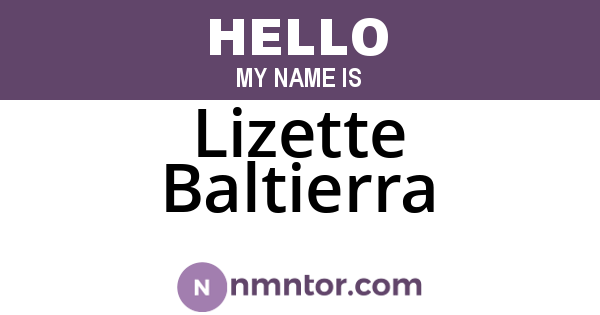 Lizette Baltierra