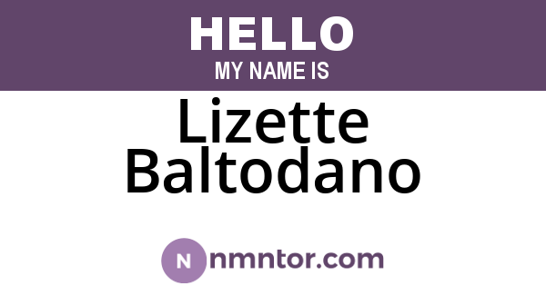 Lizette Baltodano