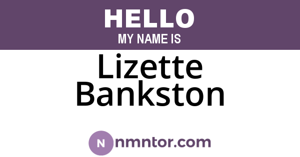 Lizette Bankston