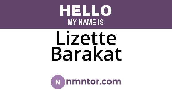 Lizette Barakat