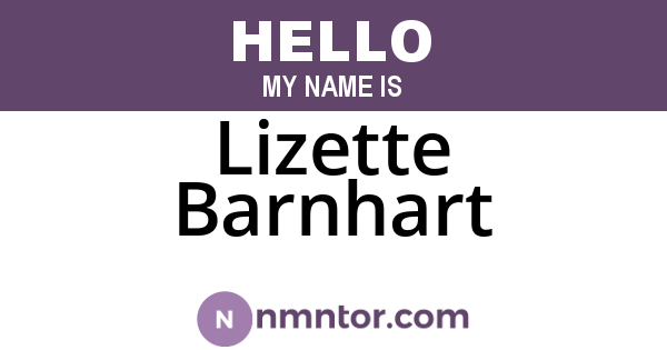 Lizette Barnhart