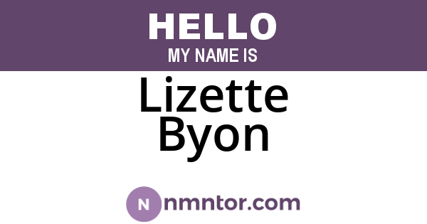 Lizette Byon