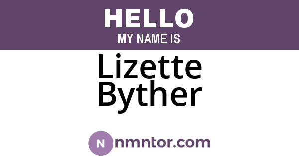 Lizette Byther