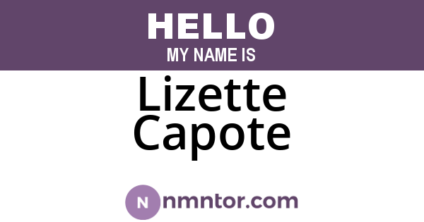 Lizette Capote