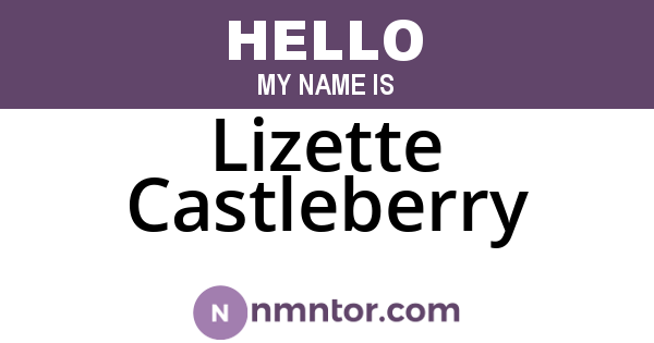 Lizette Castleberry
