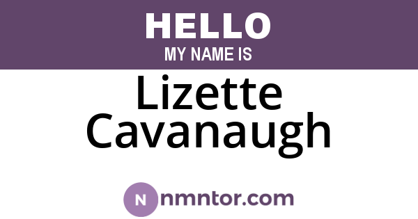 Lizette Cavanaugh