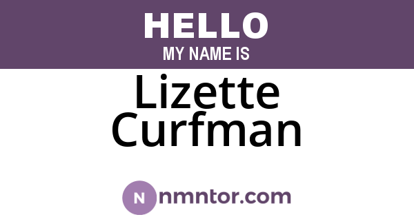 Lizette Curfman