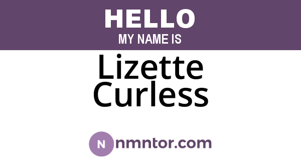 Lizette Curless