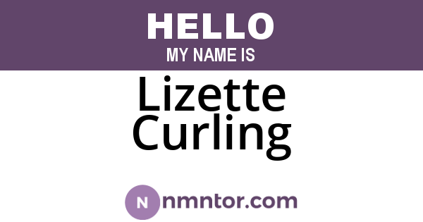 Lizette Curling