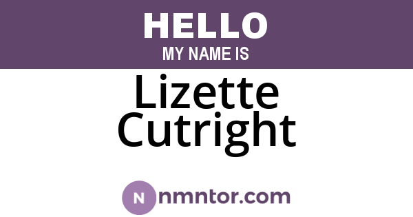 Lizette Cutright