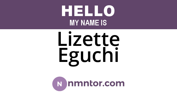 Lizette Eguchi