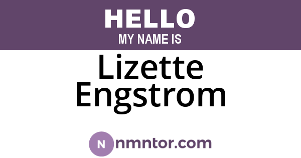 Lizette Engstrom