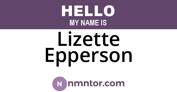 Lizette Epperson