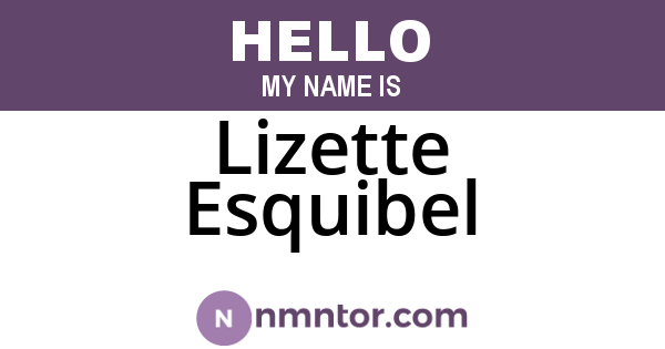 Lizette Esquibel