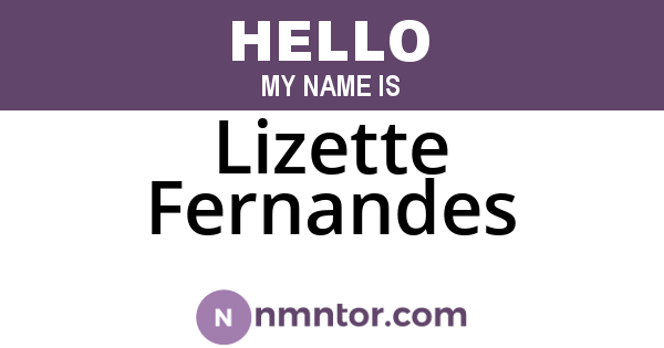 Lizette Fernandes