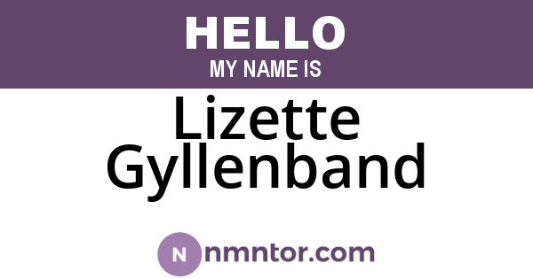 Lizette Gyllenband