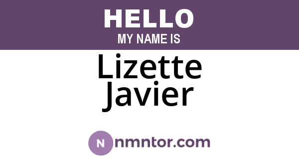 Lizette Javier