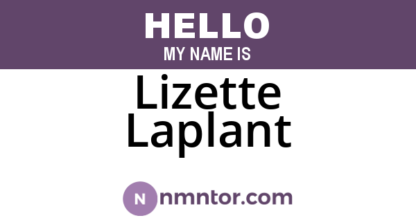 Lizette Laplant