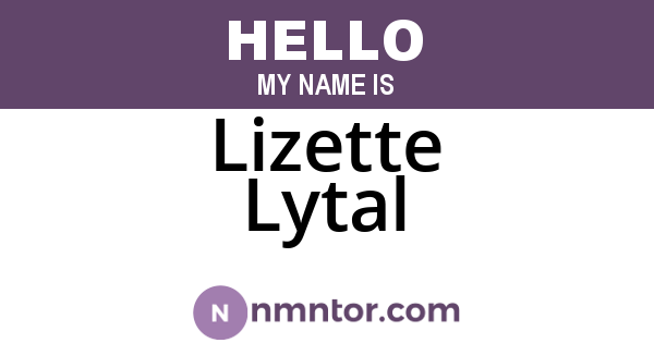 Lizette Lytal