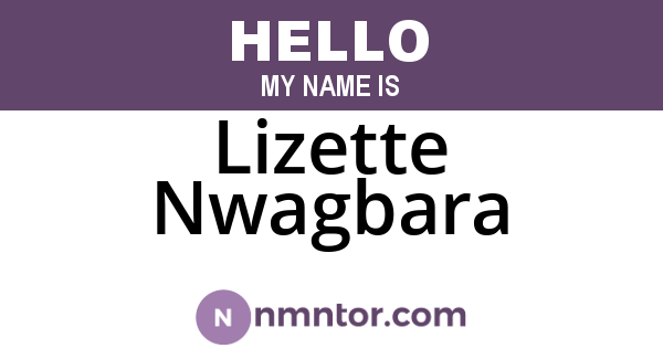 Lizette Nwagbara