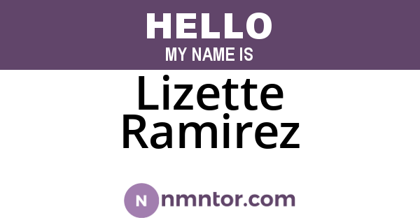 Lizette Ramirez