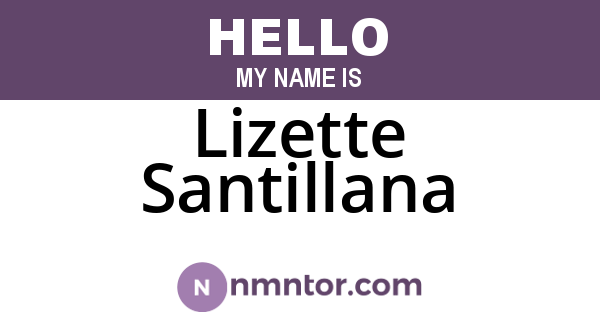 Lizette Santillana