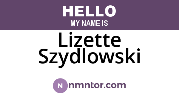 Lizette Szydlowski