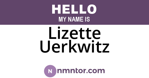 Lizette Uerkwitz