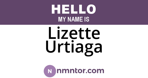 Lizette Urtiaga