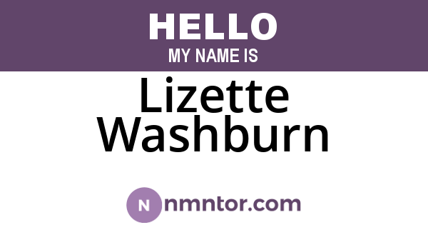 Lizette Washburn