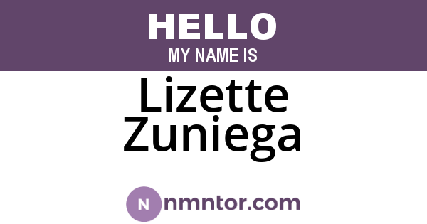 Lizette Zuniega
