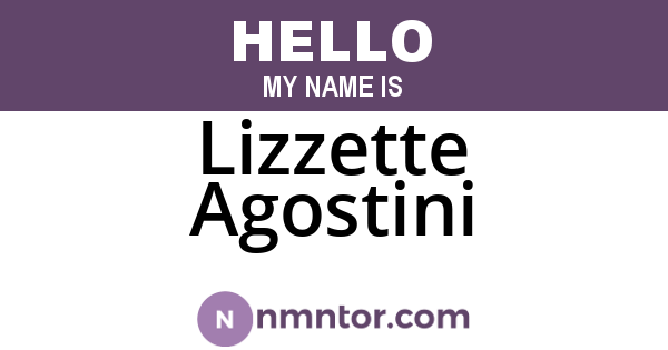 Lizzette Agostini